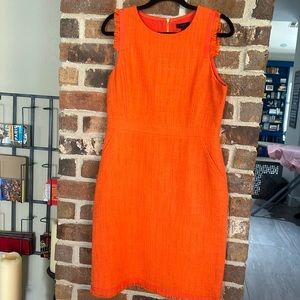 095 J Crew women’s orange tweed dress sz 12